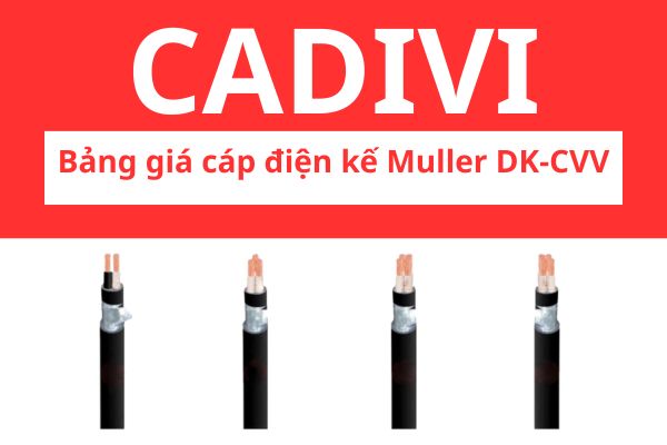 Bảng giá cáp điện kế Mulelr DK-CVV CADIVI