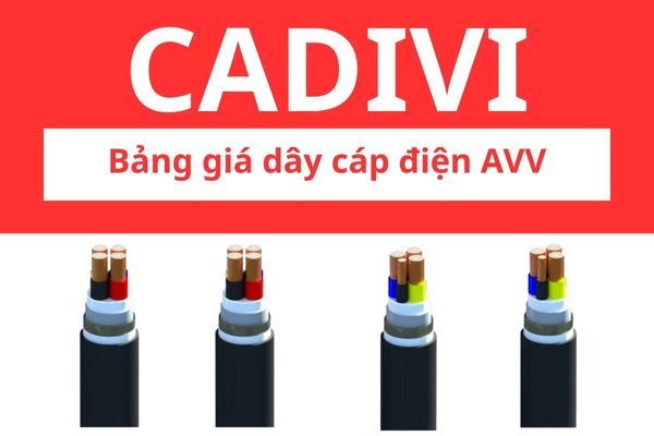 Bảng giá dây cáp điện AVV CADIVI 0,6/1KV, ruột nhôm