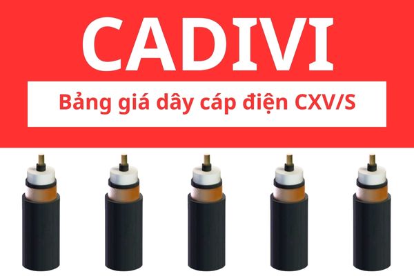 Bảng giá dây cáp điện CXV/S CADIVI 24KV