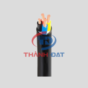 Dây cáp điện CVV 3 pha 4 lõi CADIVI 0,6/1KV, ruột đồng