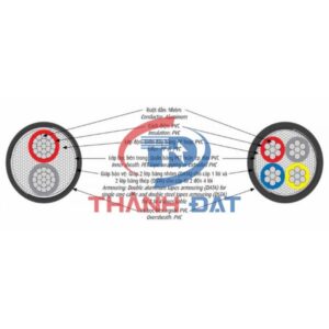Cấu tạo dây cáp điện AVV/DATA CADIVI, AVV/DSTA CADIVI